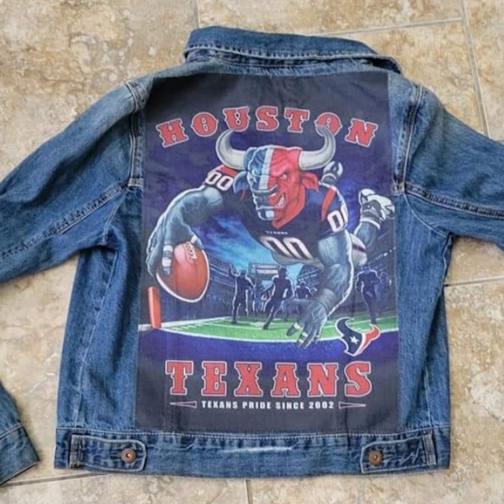 Texans denim jean jacket